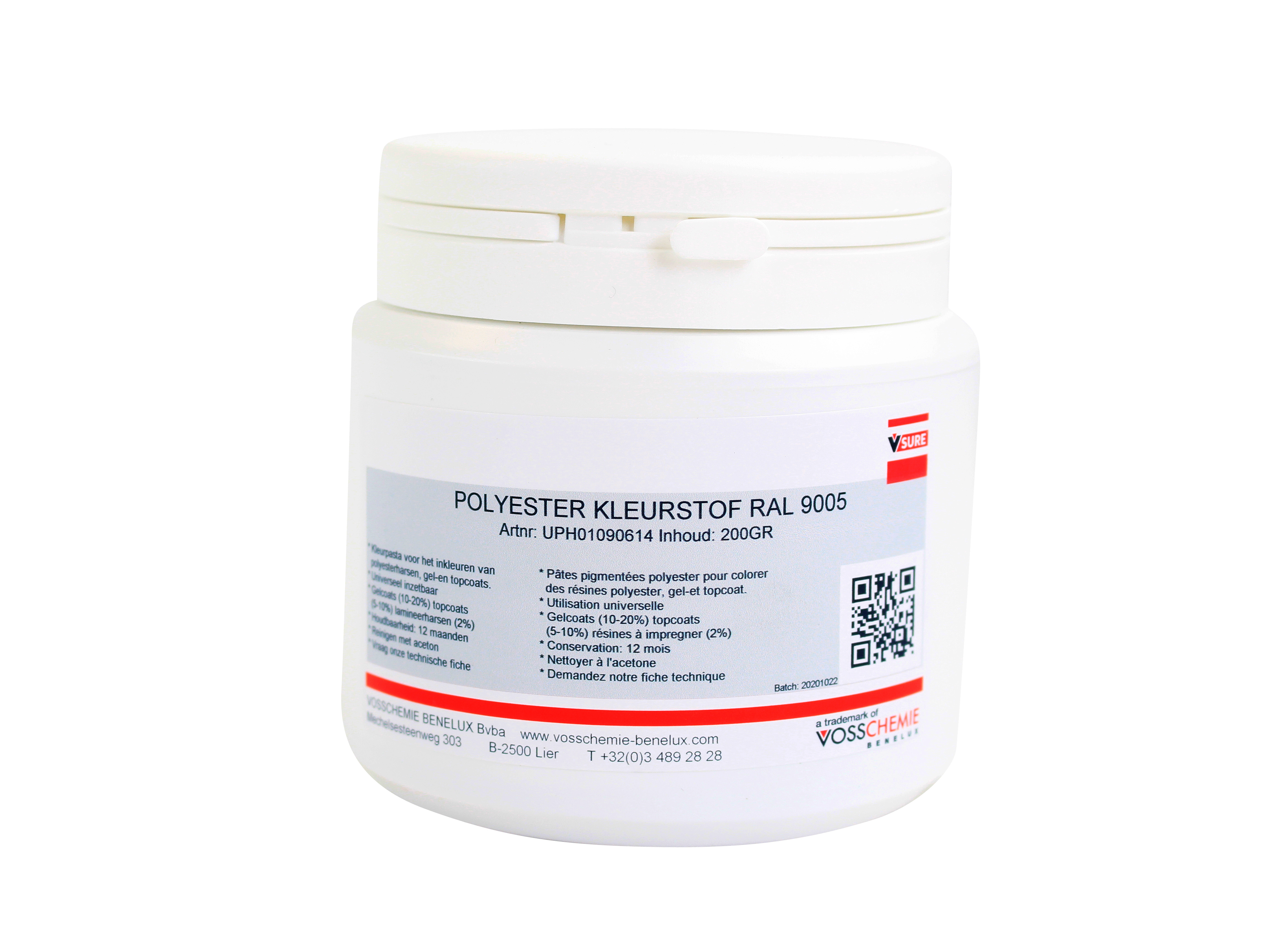 Colorant pour résine, gel et couches de finition - 200 g - RAL 9010