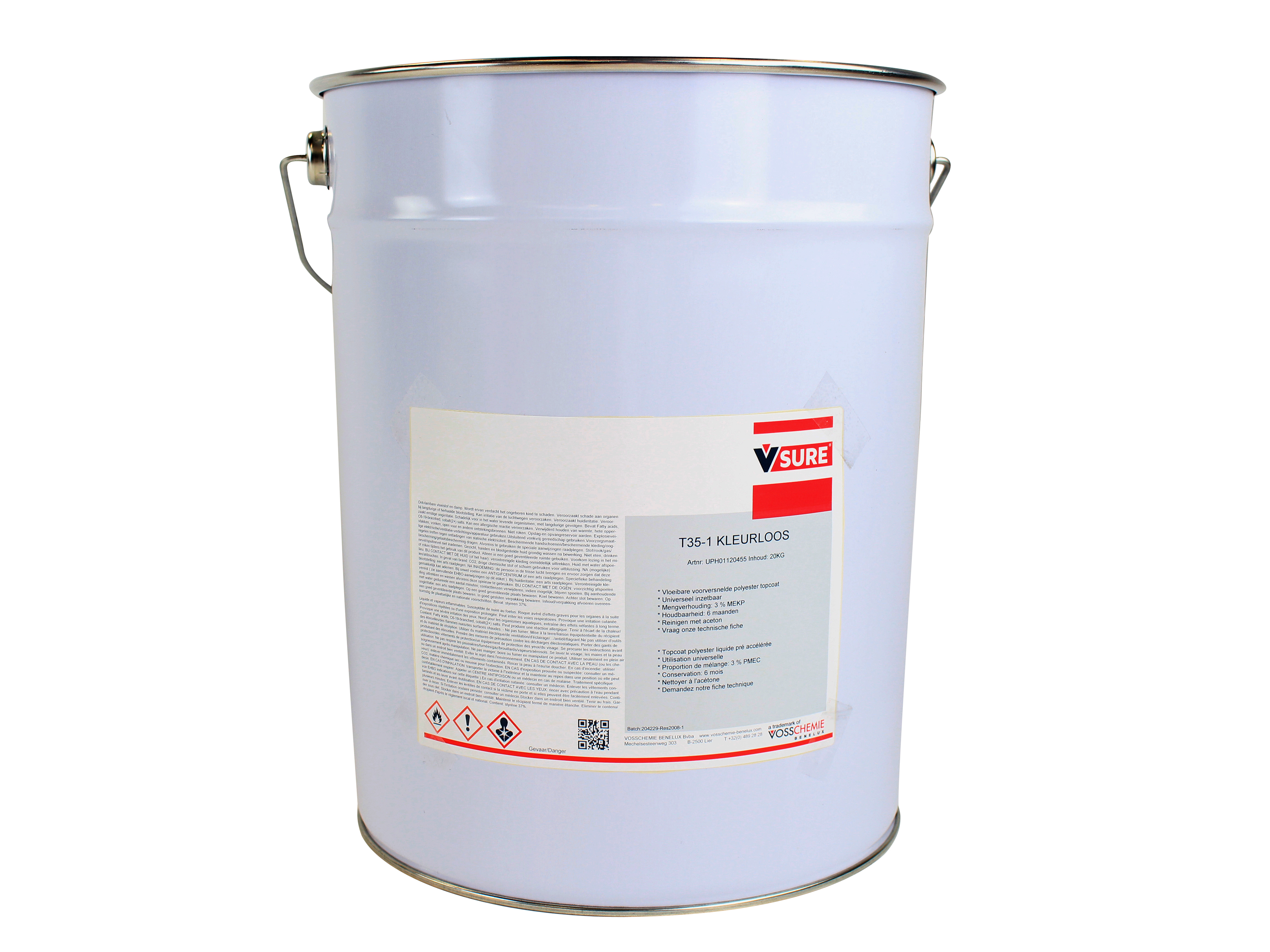 Polyester topcoat - Polyester glad afwerken