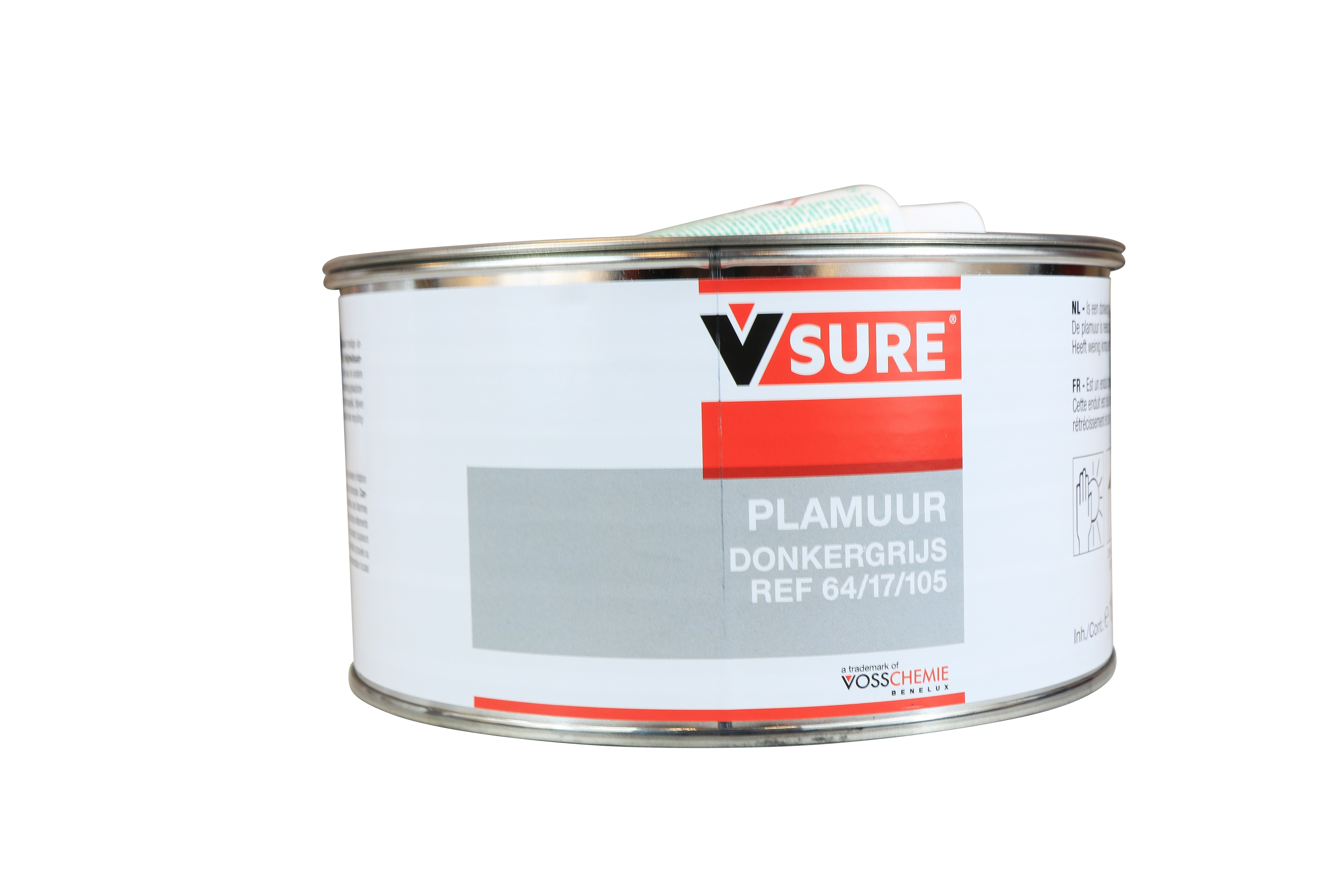Polyester putty - For a very fine finish - dark grey