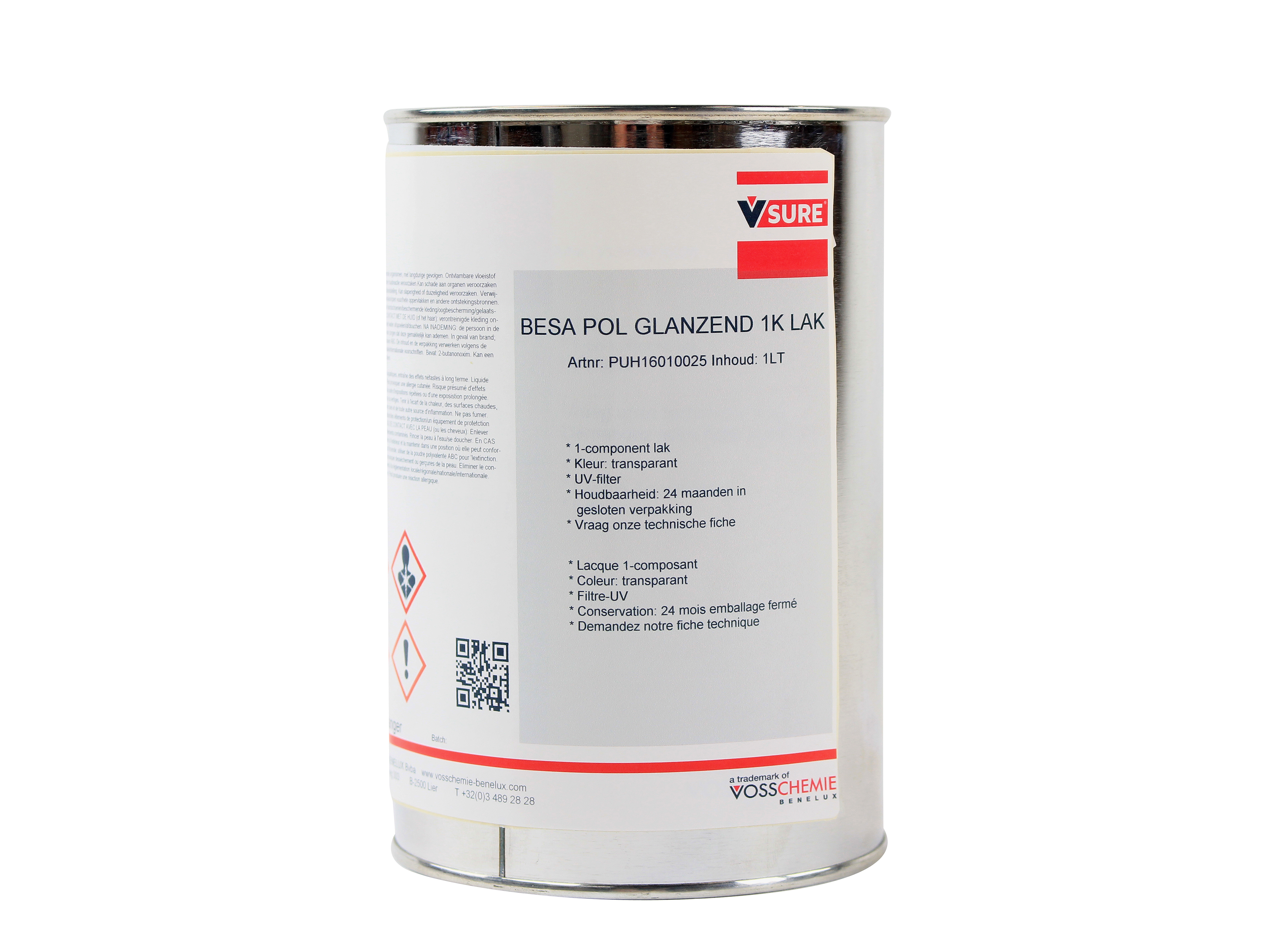 Peinture laquée brillante durable pour le bois, le verre, le plastique et le métal - RAL 9005