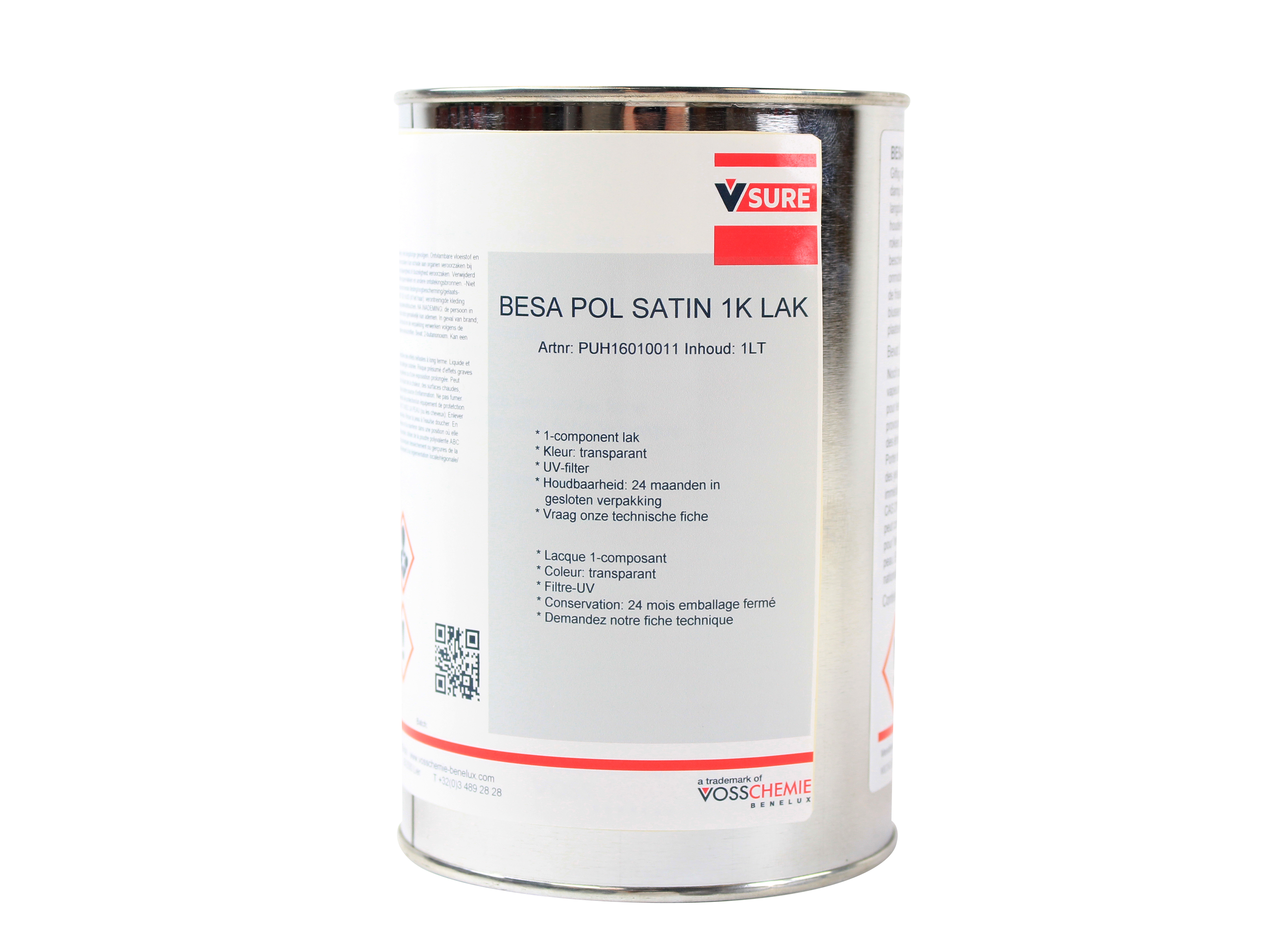 Durable satin varnish for wood, glass, plastic and metal