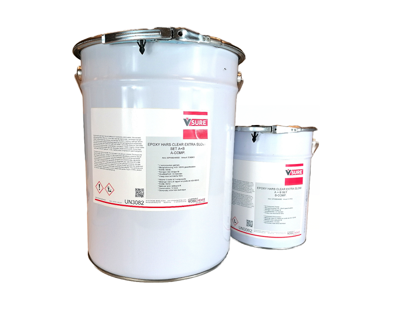 Extra langzame transparante epoxy giethars 30 kg