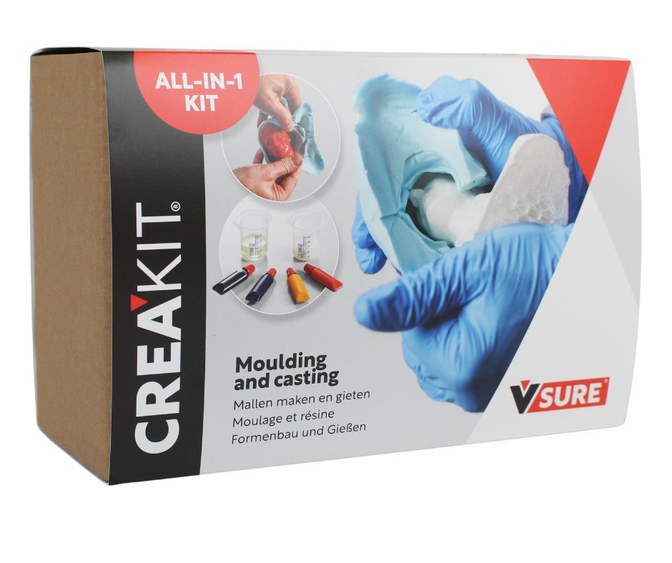 All-in-1 kit voor het maken en gieten van mallen