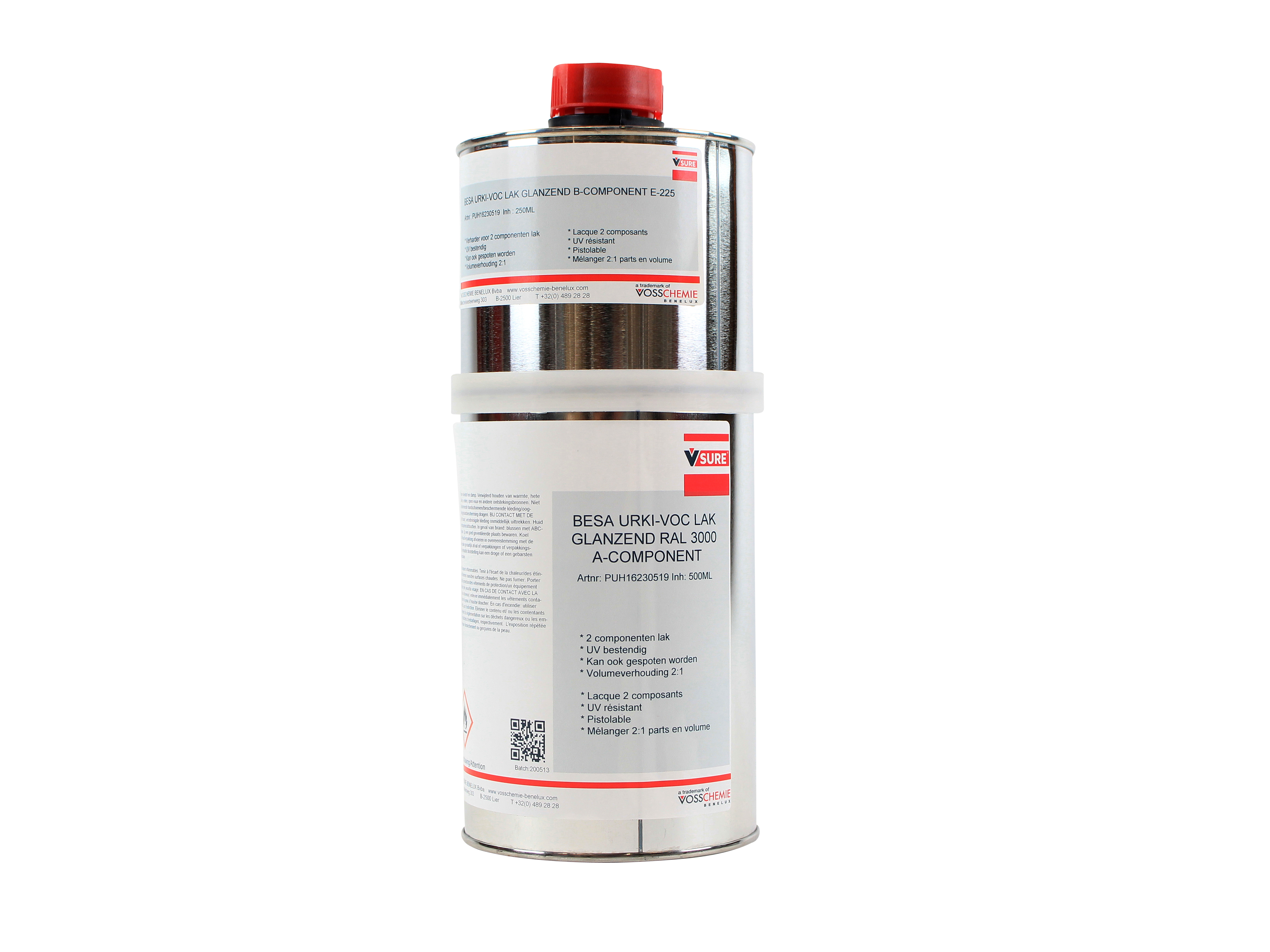 Durable glossy lacquer paint for wood, glass, plastic and metal 750 ml - RAL 3000