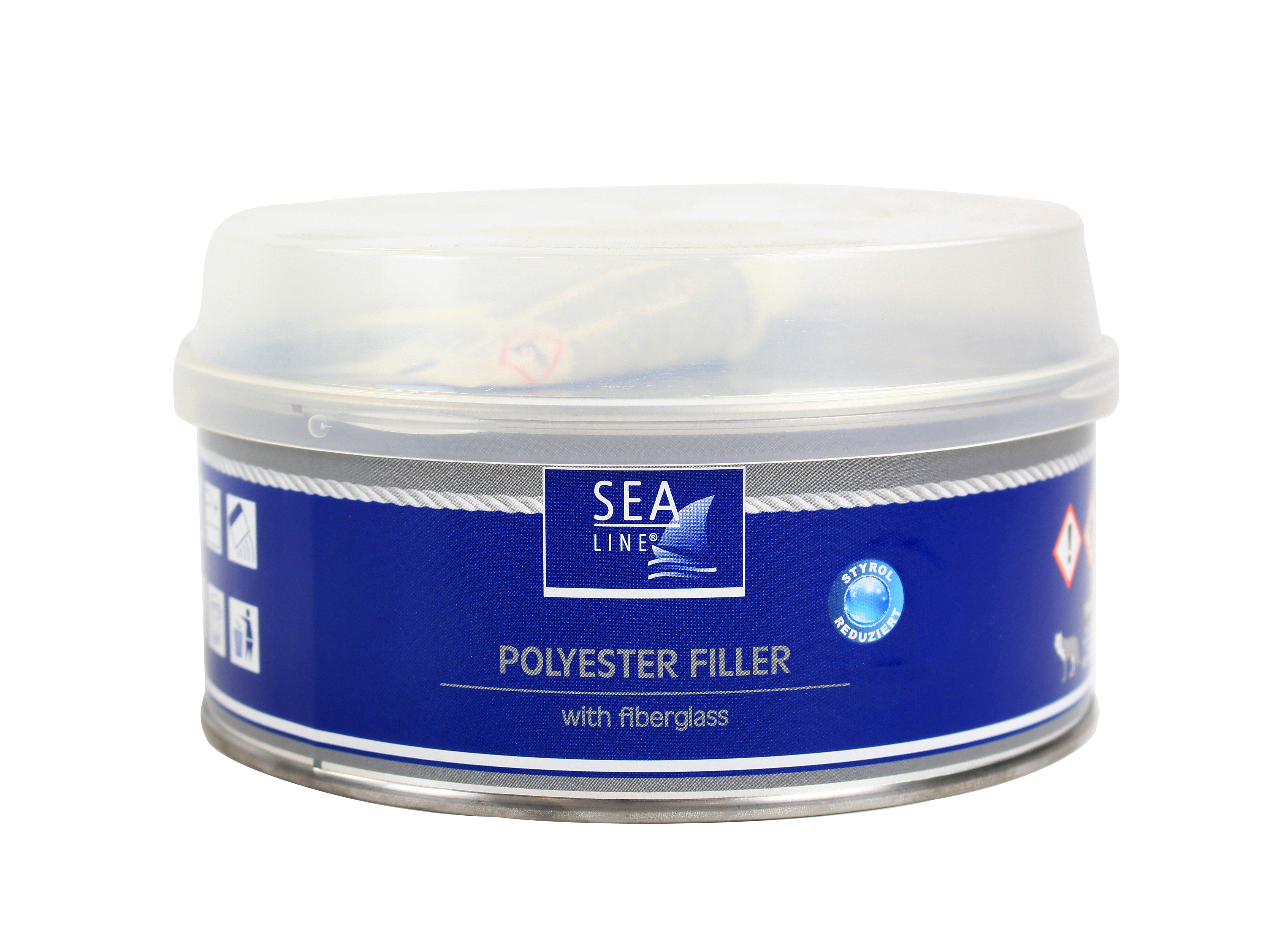 Mastic polyester renforcé de fibres - renforcement et remplissage 1 kg