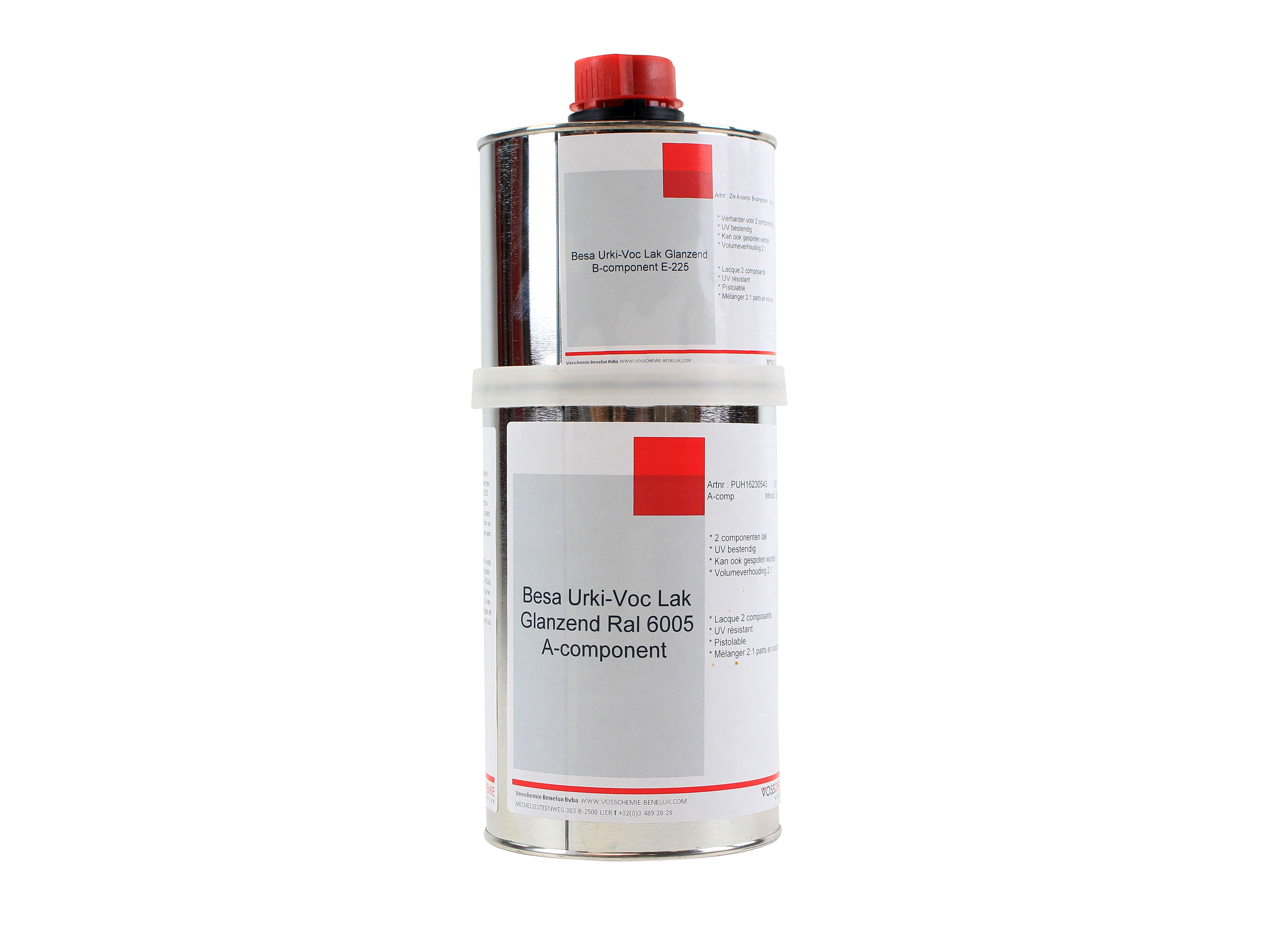 Peinture laquée brillante durable pour le bois, le verre, le plastique et le métal 750 ml - RAL 6005