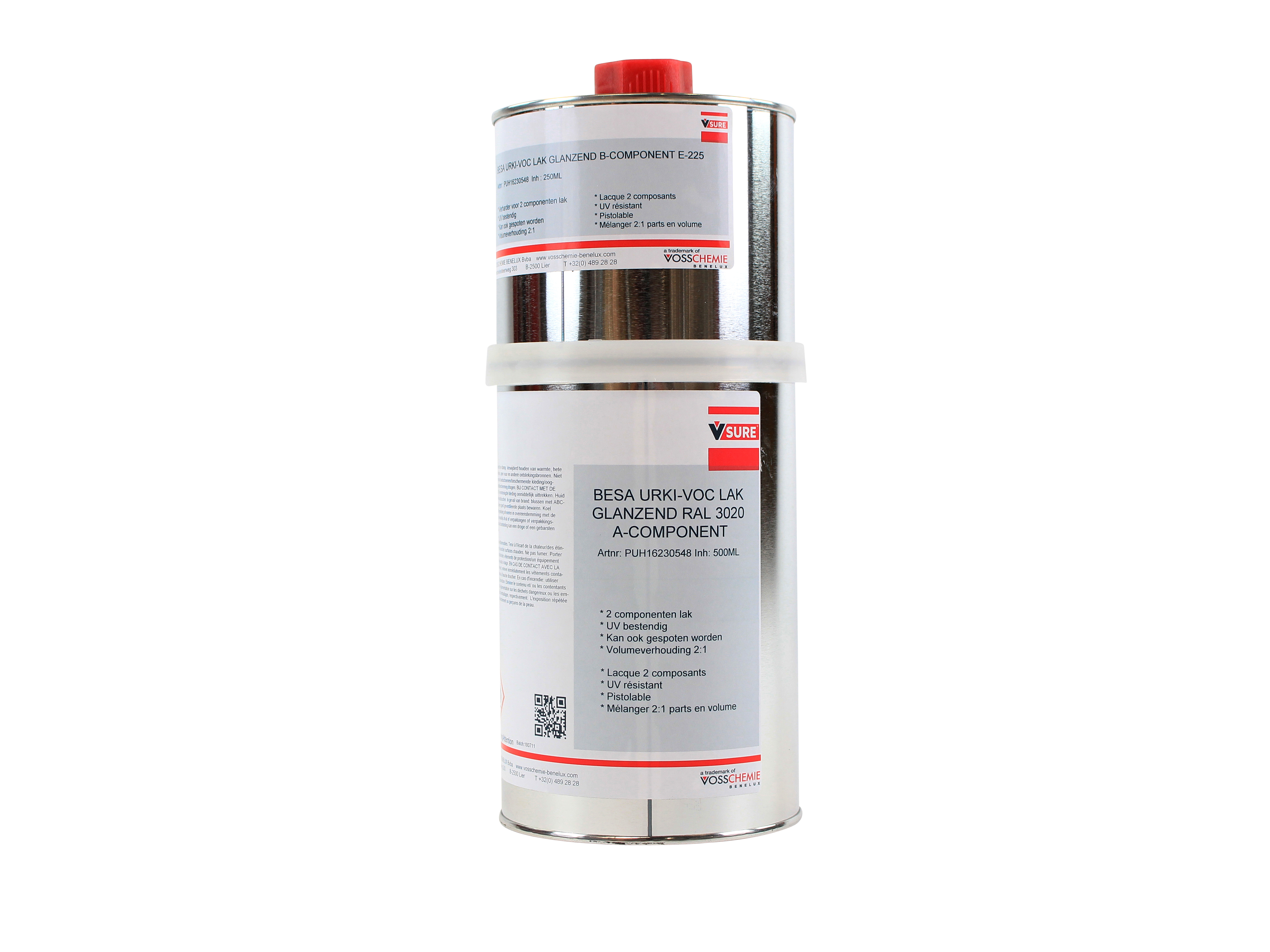 Durable glossy lacquer paint for wood, glass, plastic and metal 750 ml - RAL 3020