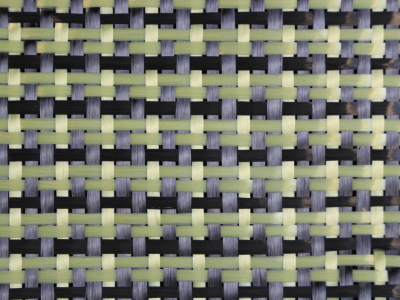Carbon - Kevlar fibre reinforcement twill woven 1 m²