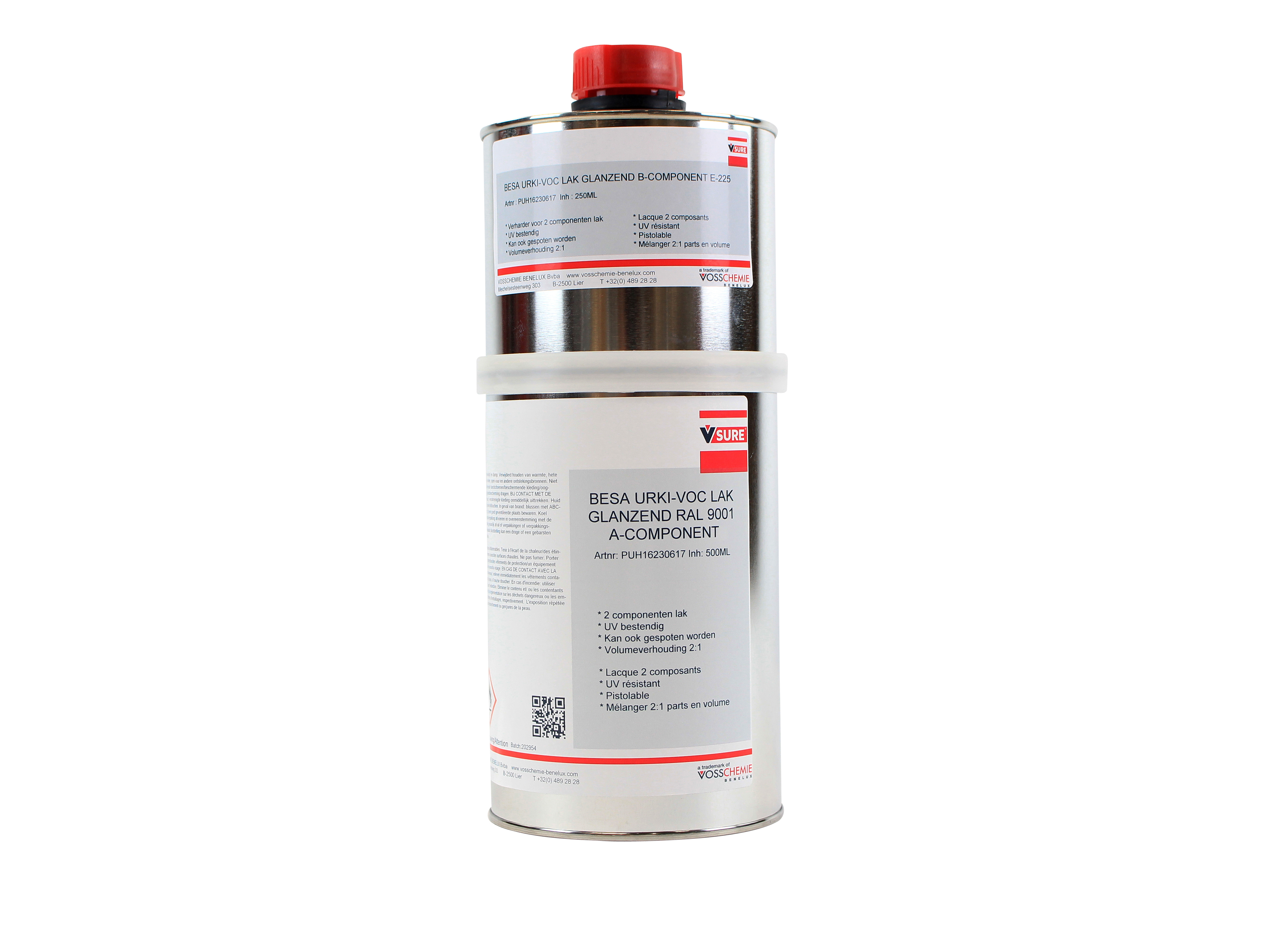 Durable glossy lacquer paint for wood, glass, plastic and metal 750 ml - RAL 9001