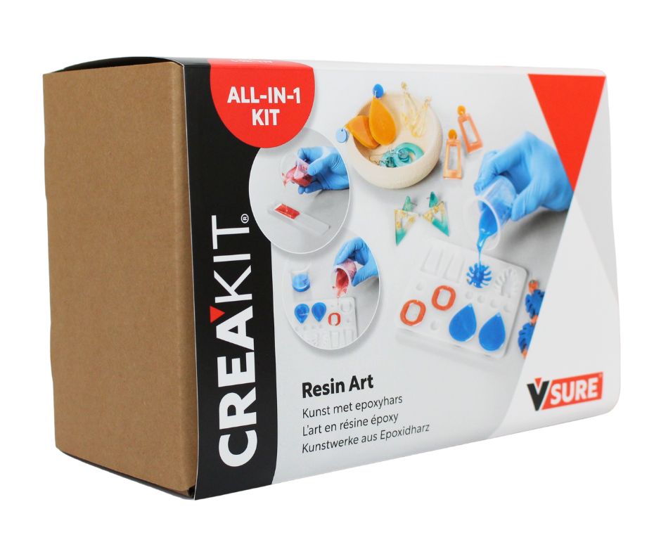 All-in-1 kit voor het gieten van sieraden met epoxy