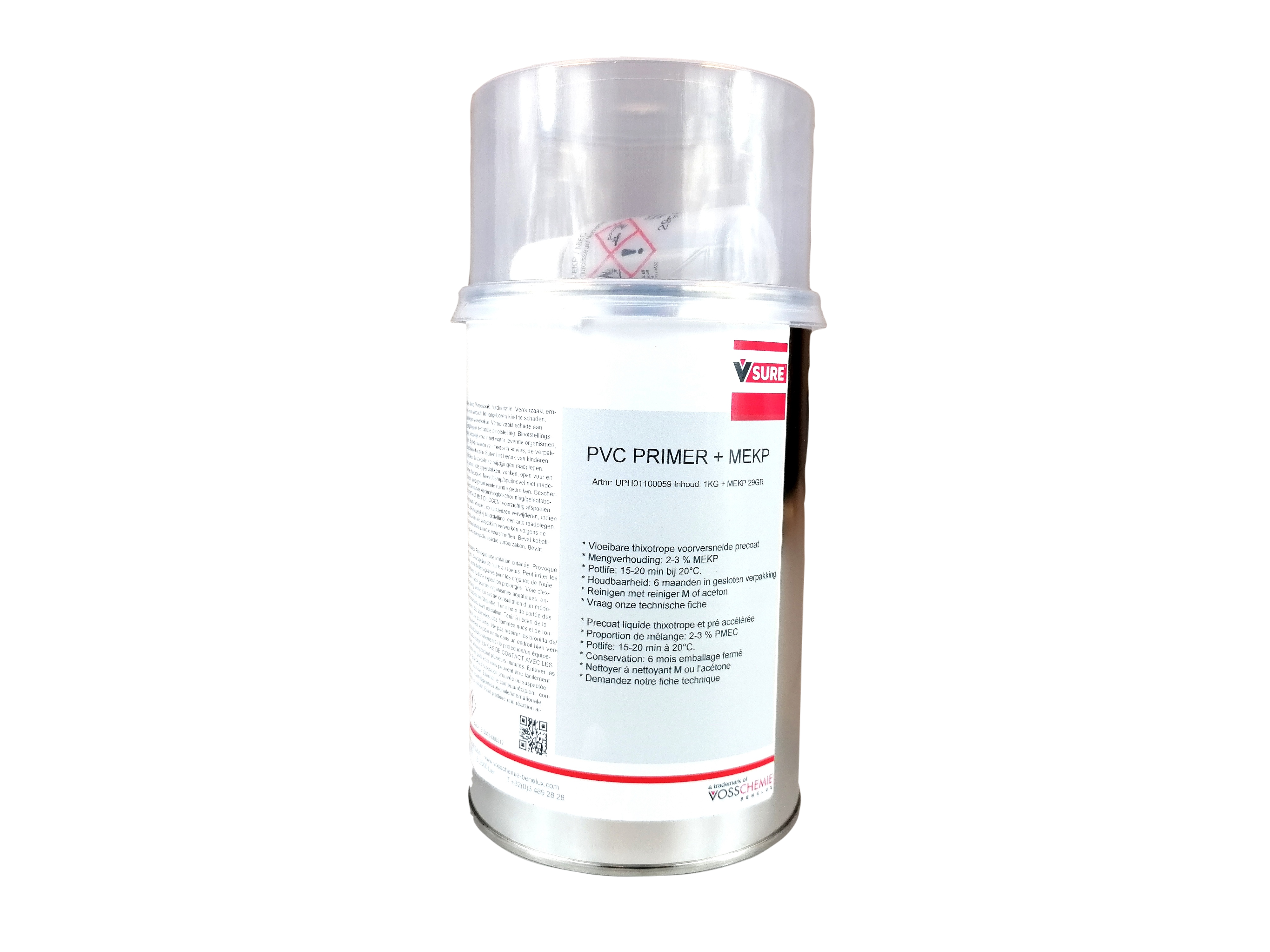 Polyester resin primer 1 kg for PVC with hardener